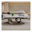Table d'appoint de salon, table basse avec base en acier inoxydable