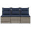 55cm Wide Patio Sofa with Cushions