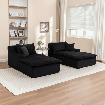 Canapé-lit rembourré avec coussin et coussins moelleux