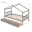 Lit maison en bois avec tiroirs, naturel-787244884-787244885