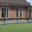 Meyerwood Black Metal Fence Panels Included-1996559087