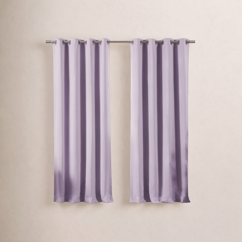 Schaeffer Blackout Sliding Panel Pair, Lilac, 52" W x 84" L