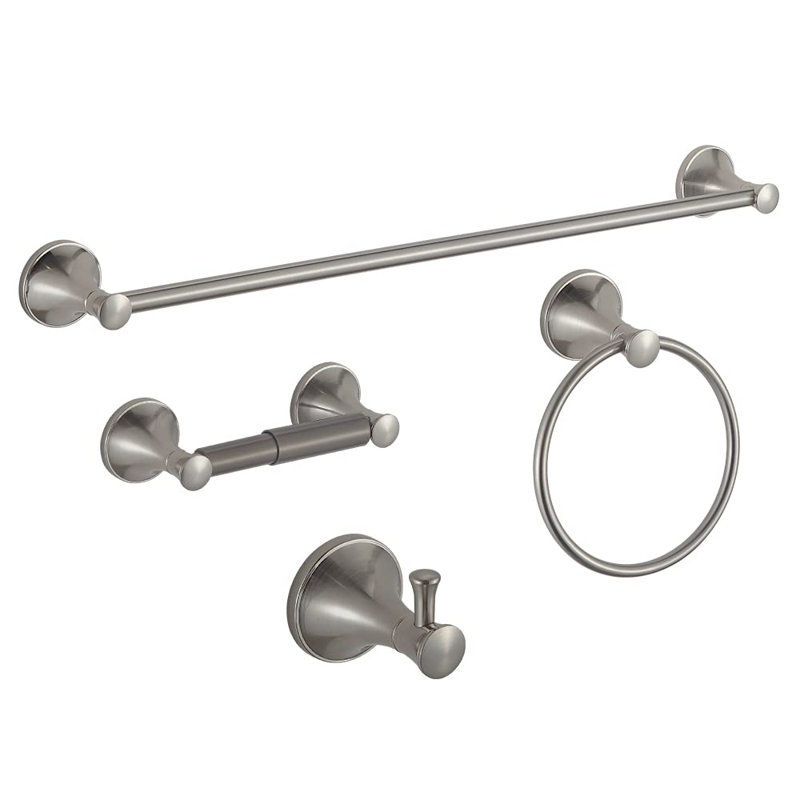 4 - Piece Bathroom Hardware Set, Matte Black