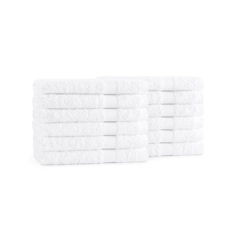 Admiral Washcloth 12x12 White (12/Pack)