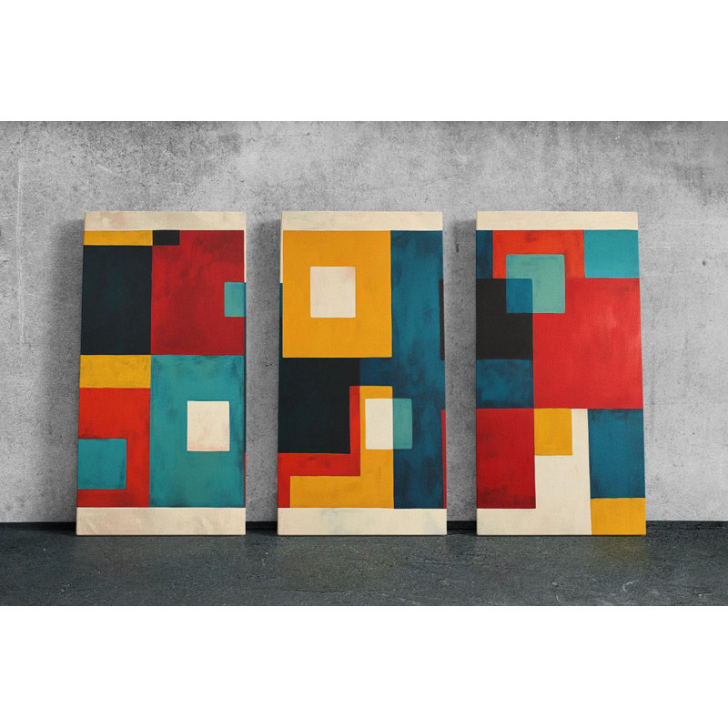 «Triptych Canvas Wall Art», ensemble d'art mural Triptych, H 24 po x l 48 po