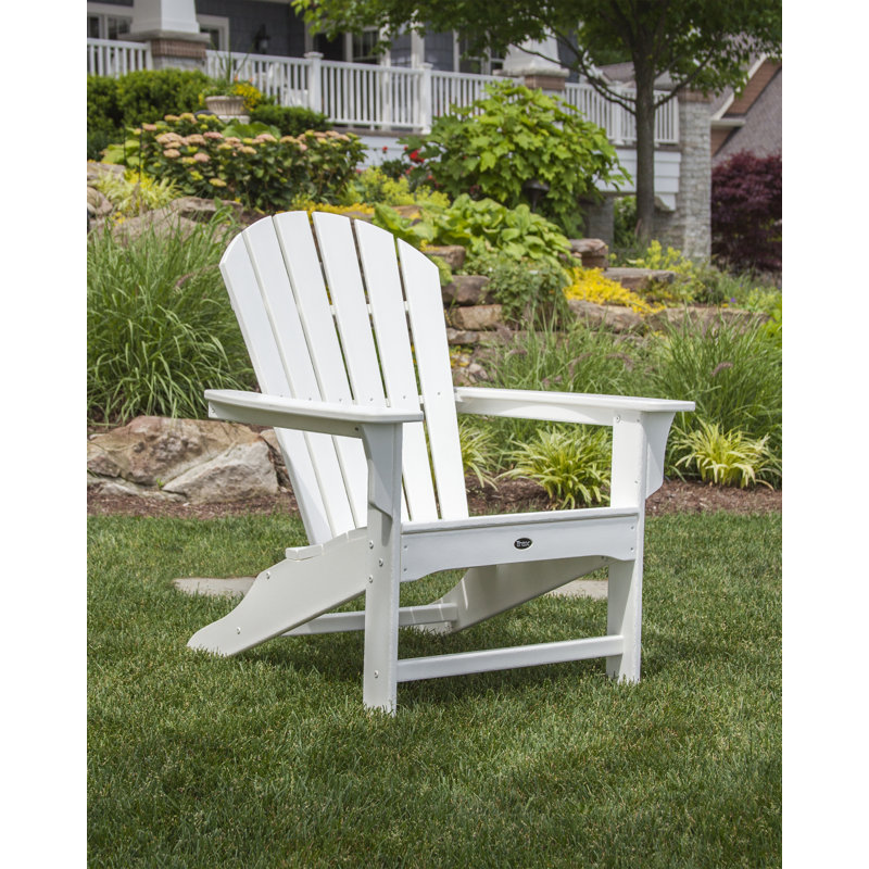 Chaise Adirondack POLYWOOD Yacht Club Shellback, Blanc classique
