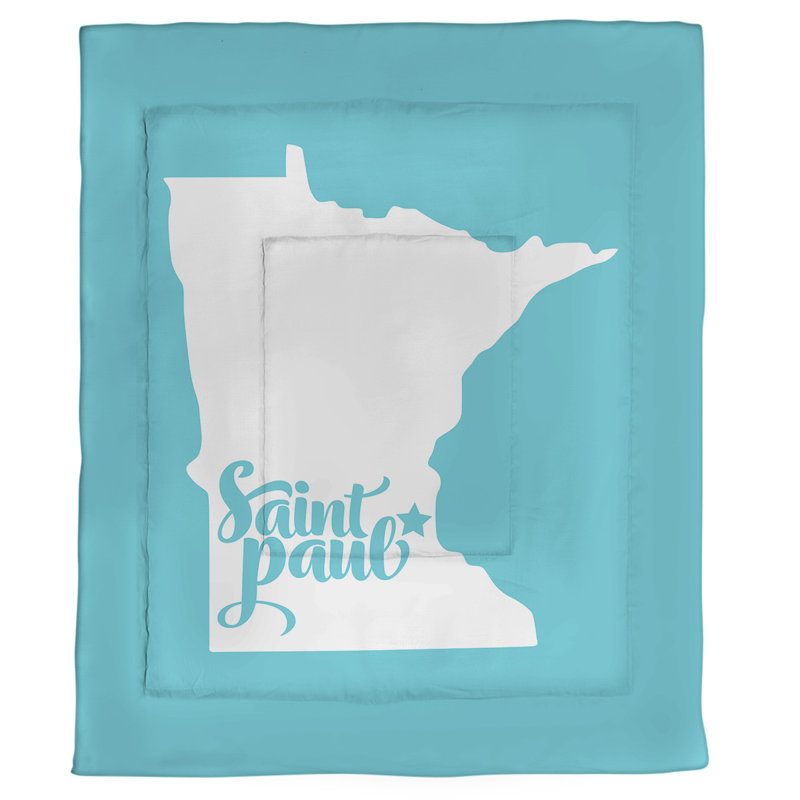 Saint Paul Polyester Comforter, Twin Comforter, Teal
