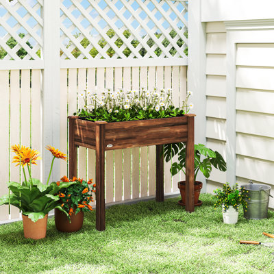 Jardinière surélevée pour patio 34 po x 18 po x 30 po