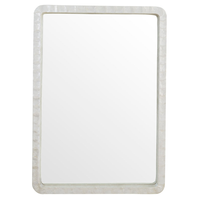 Miroir mural Triton, Blanc, 40 po x 28 po