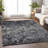 Premium Machine Washable Prisco Black Rug-1836843004