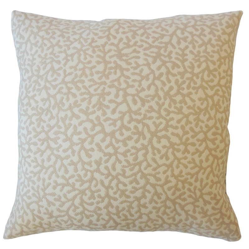 Housse et insert de coussin carré Verena, 20 po x 20 po, Corail