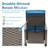Patio Recliner With Comfortable Back And Neck Support - Blue Adjustable Protected, Navy Blue, Seat