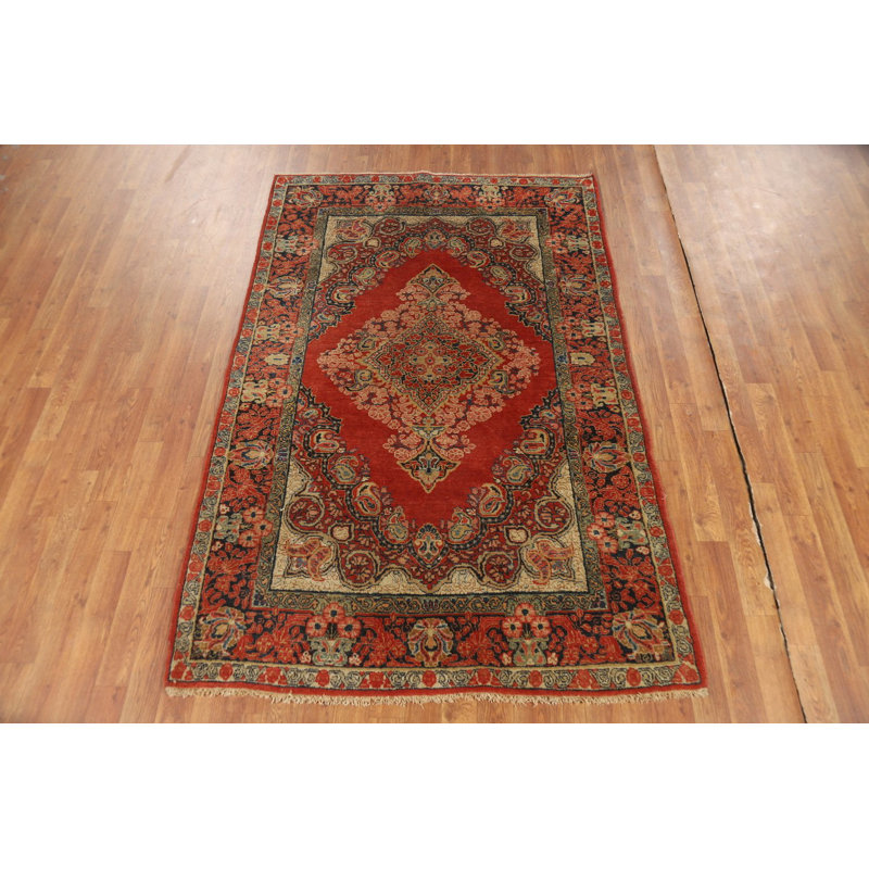 Tapis traditionnel rétro en laine 4 x 7