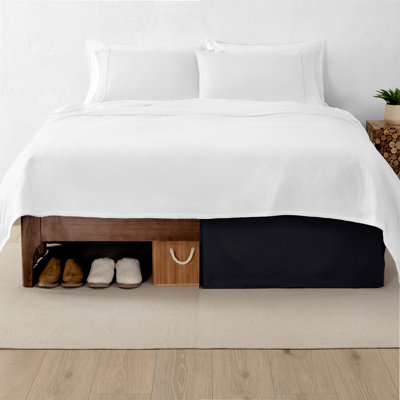 Jupe de lit Premium en microfibre plissée à densité de tissage 1800