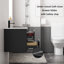 Ensemble de meuble-lavabo mural simple Sharee avec comptoir d'évier, robinet et drain en alliage de zinc, armoire flottante avec tiroirs à fermeture en douceur-1709662311-1709662306