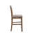 Rustic Counter Height Dining Chair With X-Back Design And Upholstered Seat (Set Of 2)