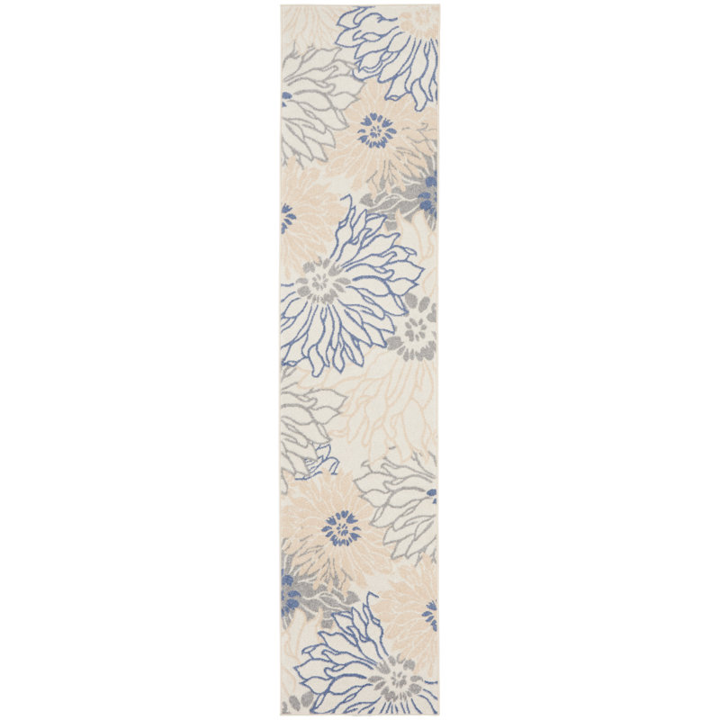 Floral Indoor Rug, Runner 2'2" x 10'