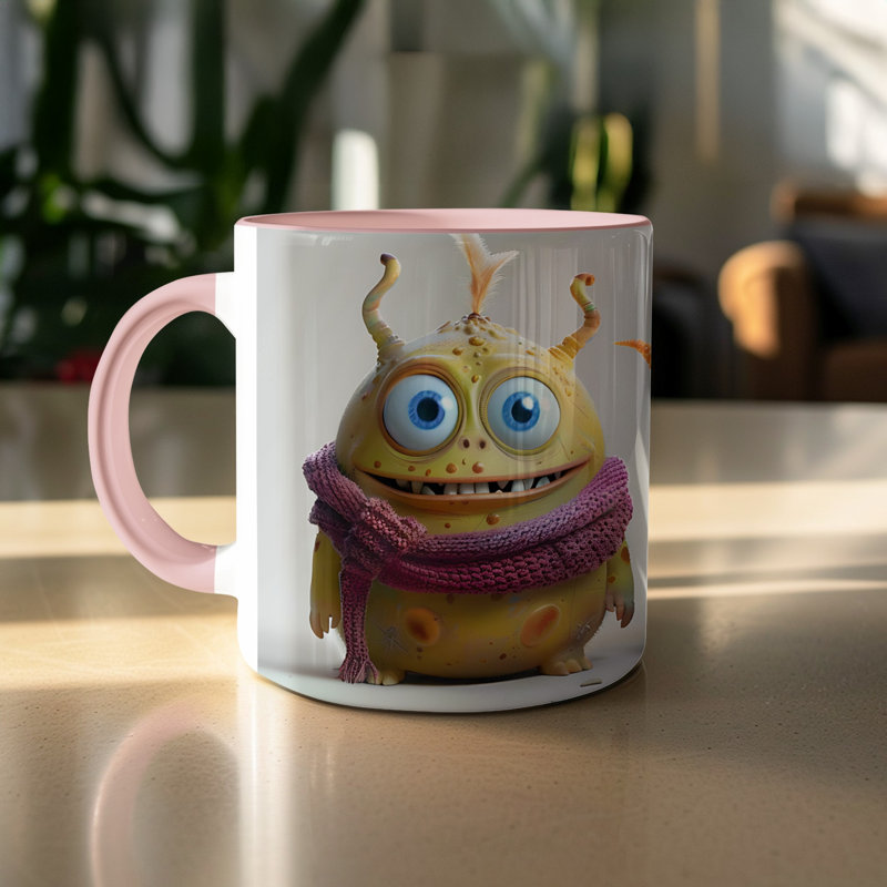 Ceramic Coffee Mug, Pink