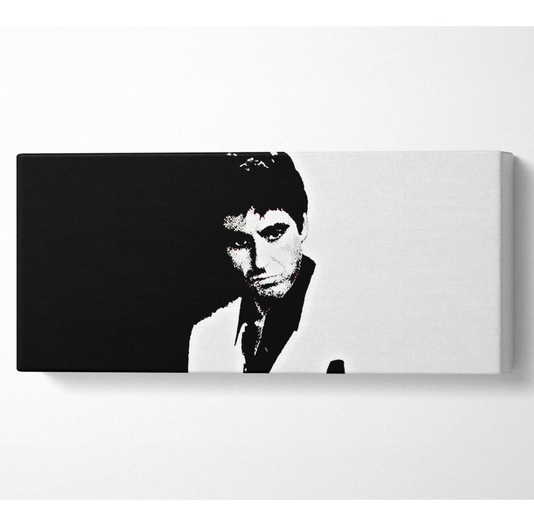 Scarface B N W - Kunstdrucke auf Leinwand