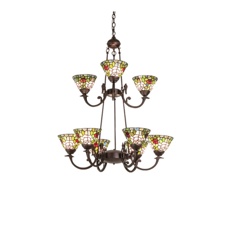 Tiffany Roman 9 - Light Chandelier