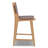 Banda Teak & Woven Leather Counter Height Stool-123280144