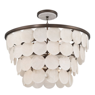 Olyra 32" 12-Light Convertible Pendant/Semi-Flush Mount
