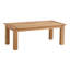 Table basse d'extérieur en bois de teck massif Magdaleno