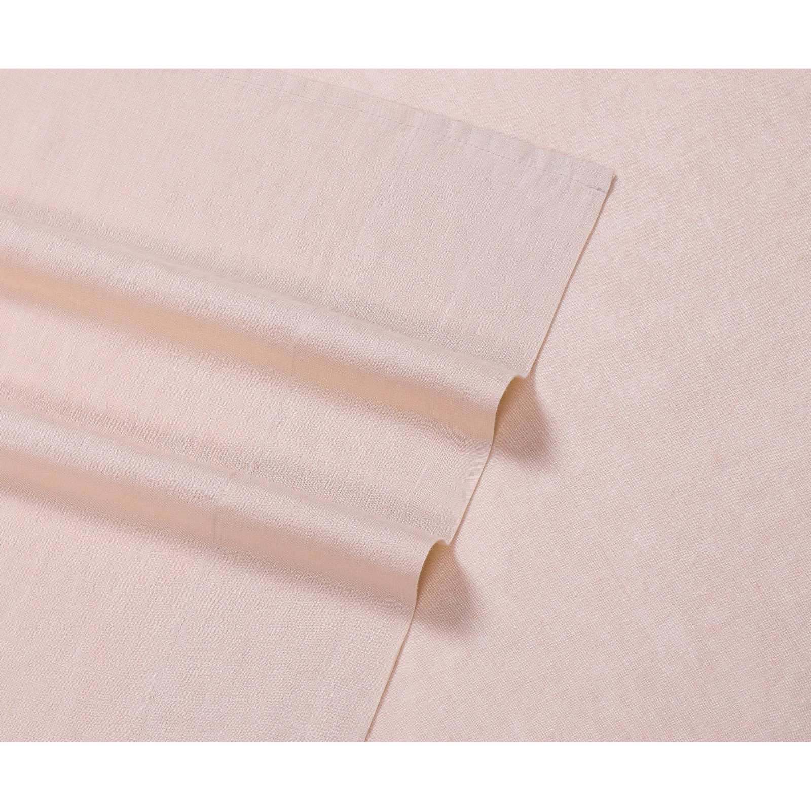 Nena Linen Sheet Set, Blush, Full / Queen