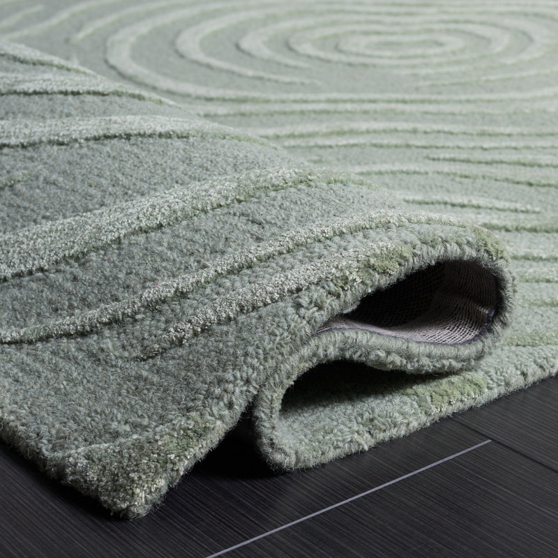 Laine touffetée à la main Glamour Viscose Tapis d'intérieur en coton, Rectangle 4pi x 6 pi