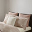 Ensemble d'édredon en jacquard de coton Blush - très grand