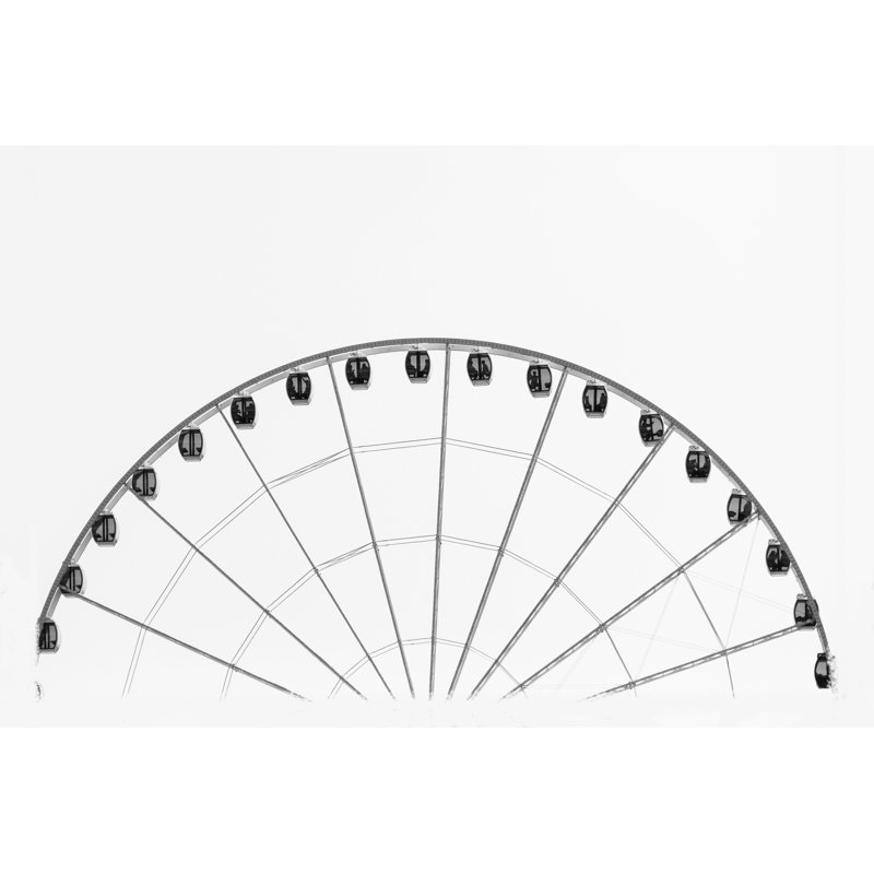 Ferris Wheel - Wrapped Canvas Art Prints, 51cm H x 76cm W x 3.8cm D
