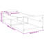 200cm Long Single Chaise