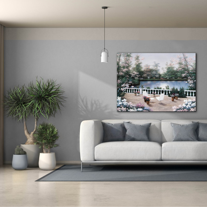 «Terrace View» par Diane Romanello, H 40 po x l 54 po x P 1,5 po