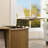 Round Coffee Table With Storage, Fluted Lift Top, Sliding Cabinet Door, Modern Design, Natural-109893525