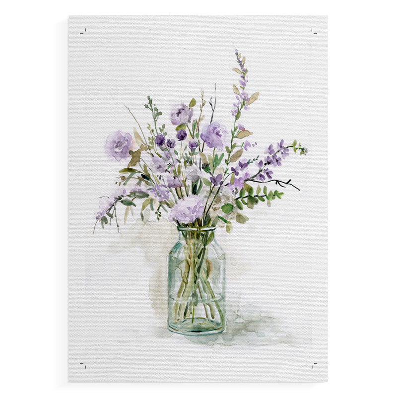 «Purple Passion I», reproduction de toile seulement - non encadrée, H 60 po x l 40 po