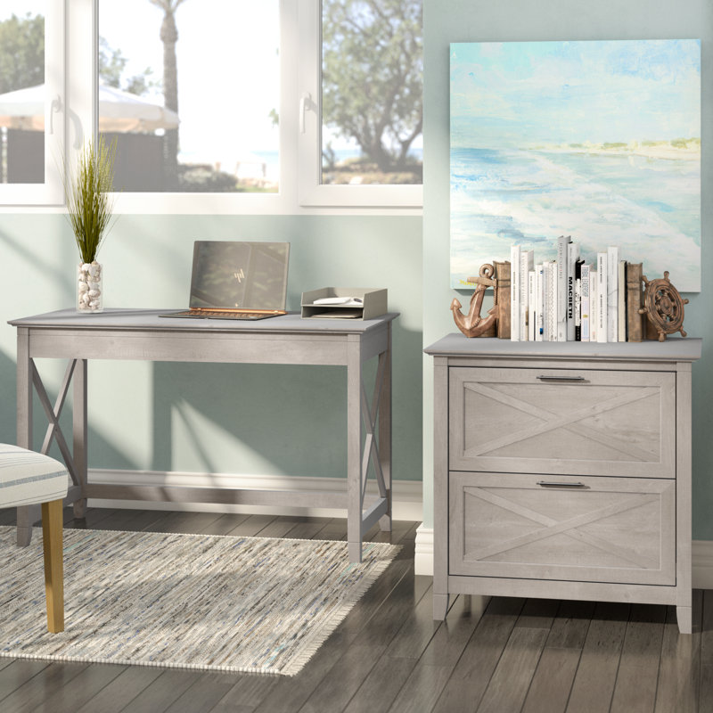 Ozro Writing Desk, Washed Gray