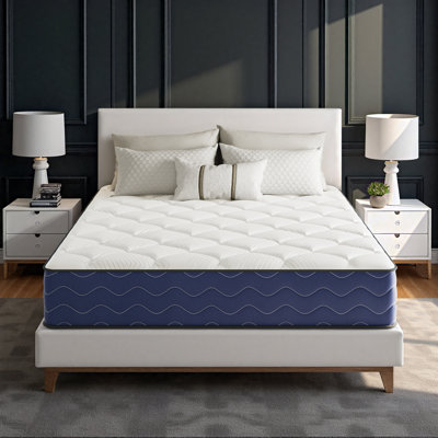 Pantela 10"/12" Anti Static Medium Cooling Gel Memory Foam Hybrid Mattress – CertiPUR-US, OEKO-TEX, SGS Certified by Alwyn Home