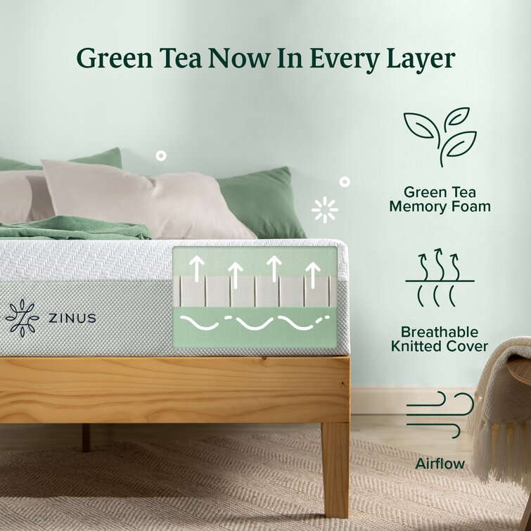 Zinus Green Tea Infused 12 Memory Foam Mattress : Target