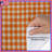 Orange White Gingham Duvet Covers-128700260