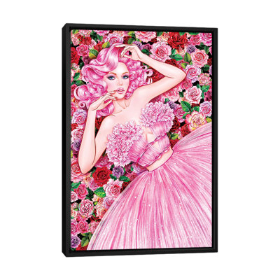 «Rose Girl» par Sunny Gu - impression sur toile tendue