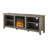 Kneeland 70" Open Storage TV Stand with Electric Fireplace-2139039239