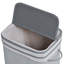  100L Wood Laundry Basket A Compartment Flip Lid Removable Lining Grey-2027225607-2027225606