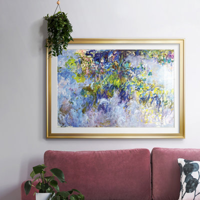 Wisteria, 1919 - Encadré mat et encadré sous verre acrylique, grand art mural de salon