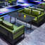 Banc rembourré en similicuir Bar Music