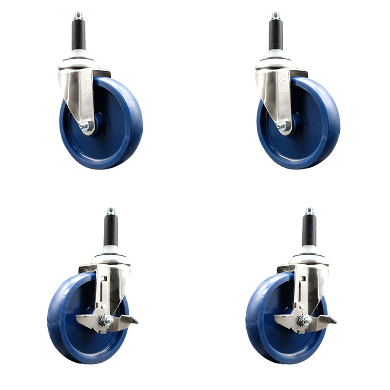 Ensemble de roulettes extensibles en poly 316