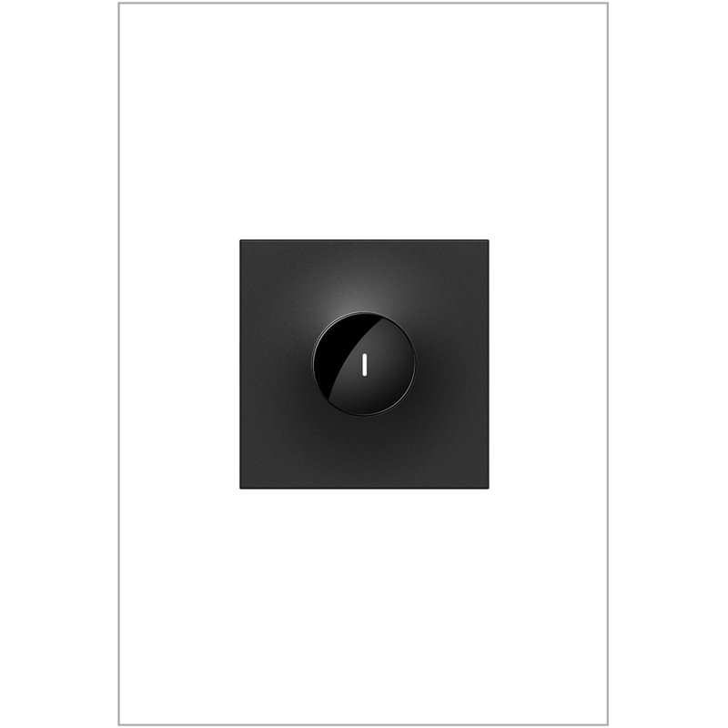 Adorne® Wave 15 Amp Single Pole and 3-Way Touch Free Light Switch with Microban, Graphite
