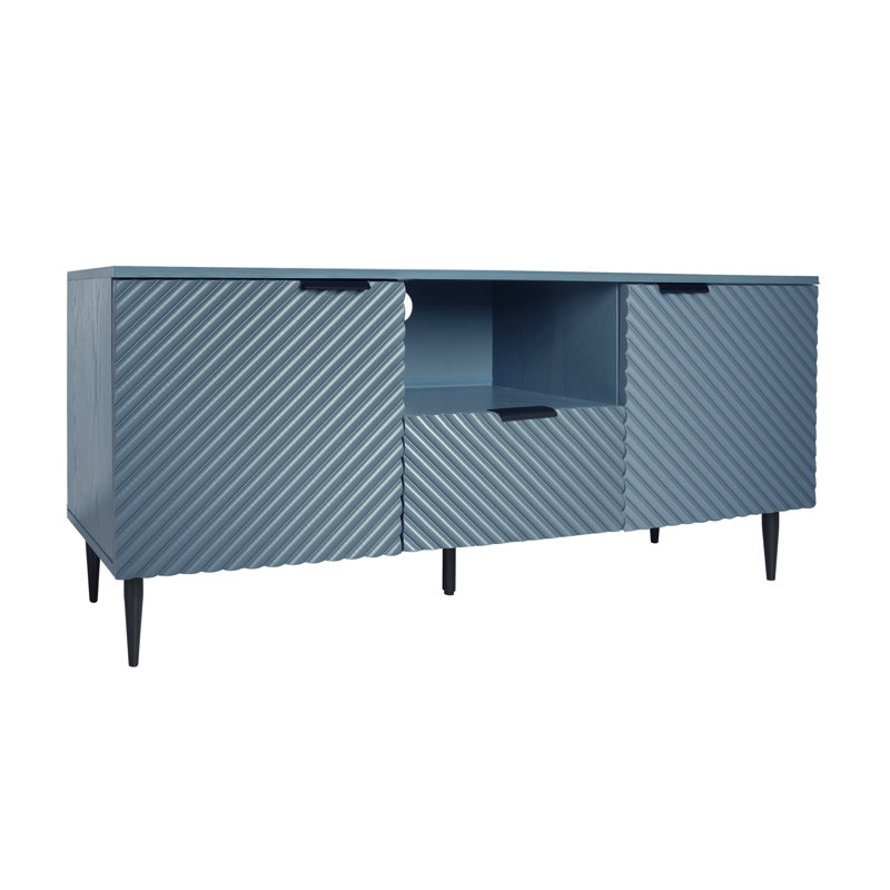 Crédence de rangement 59,06 po Stefana, Bleu