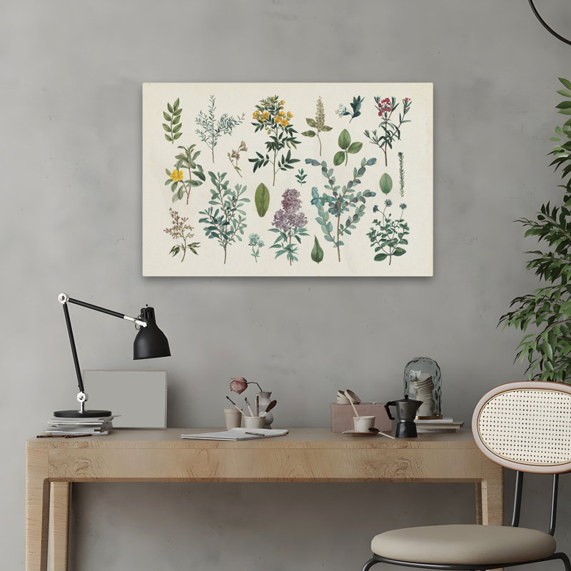 Fleurs botaniques - Jardin victorien IV, H 16 po x l 24 po