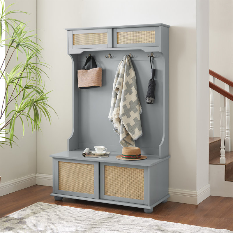 Banc d'entrée pour vestibule Brandilee, Gris