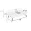Table pliante ajustable avec porte-gobelets Neston-1609581021